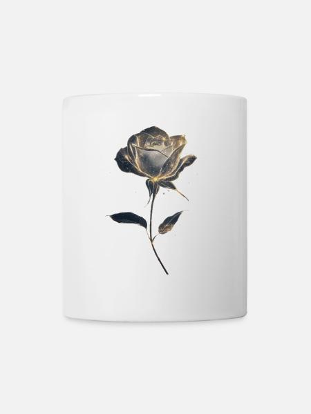 Weiße Rose - Tasse - Weiß
