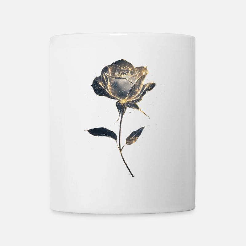 Weiße Rose - Tasse - Weiß