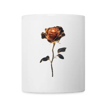 Rote Rose - Tasse - Weiß - Vorne