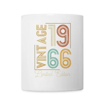 Jahrgang 1966 Mann Mythos Legende Limited Edition Gealtert - Tasse - Weiß - Vorne
