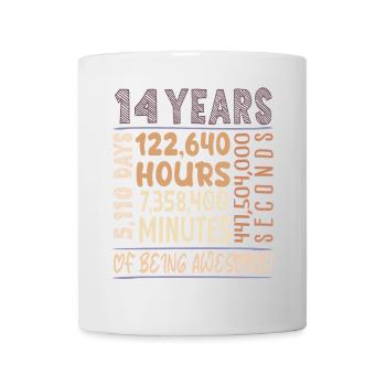 14 years old! Birthday Gift 14th Birthday - Mug - white - Front