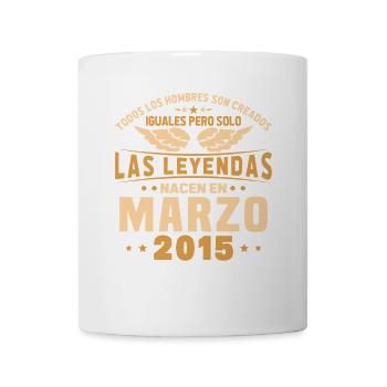 Mars 2015 Vintage Cadeau d’anniversaire - Mug blanc - blanc - Devant