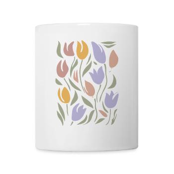 Matisse Flower Art: Retro & Colorful Abstract Bloom - Mug - white - Front