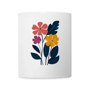 Abstract Blossoms: Play of Colors in the Garden - Mug - white - Front