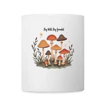 Mushroom Mushrooms Retro Forest Motif for Nature Lovers - Mug - white - Front