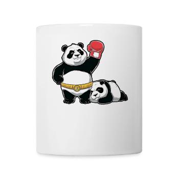 Panda Boxers Duo - Tasse - Weiß - Vorne