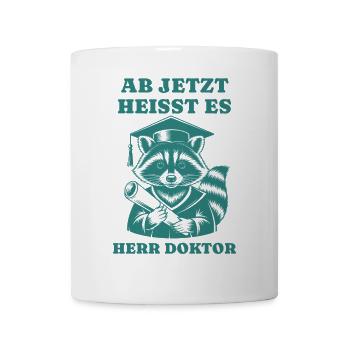 From now on, please Doctor Raccoon Promotion - Mug - white - Front