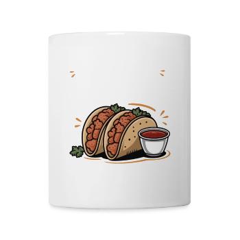 Du hattest mich bei Birria Tacos geholfen Lustiges mexikanisches Essen - Tasse - Weiß - Vorne