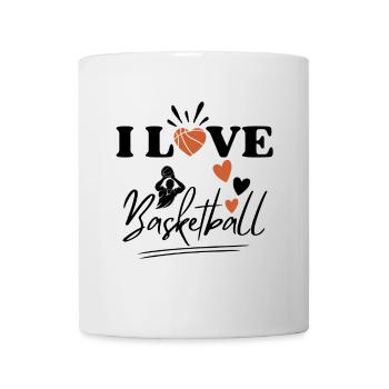 I love basketball design - Mug - white - Front
