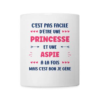 Aspie - Mug blanc - blanc - Devant