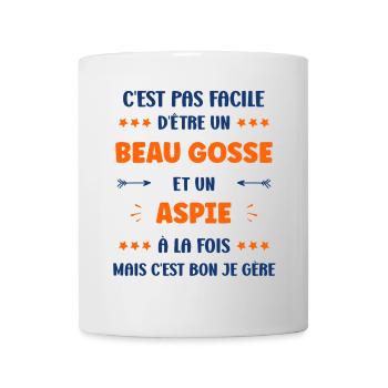 Aspie - Mug blanc - blanc - Devant