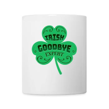 Irischer Goodbye Expert Green Clover St. Patricks Day - Tasse - Weiß - Vorne