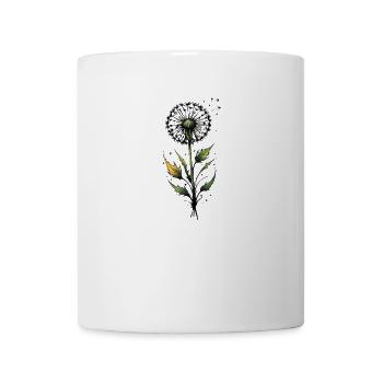 Zarte Löwenzahn-Wünsche - Tasse - Weiß - Vorne