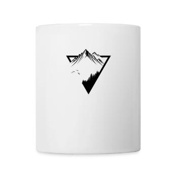 Berggipfel-Dreieck - Tasse - Weiß - Vorne