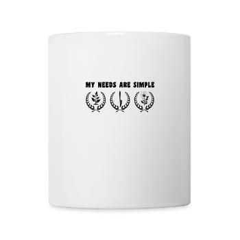 Jardin simple, vie heureuse - Mug blanc - blanc - Devant