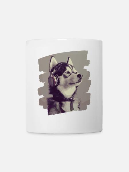 Husky - Tasse - Weiß