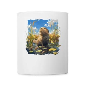 Rat musqué - Mug blanc - blanc - Devant