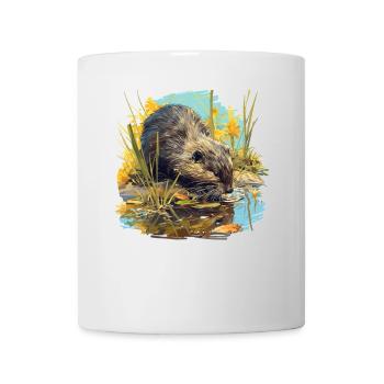 Rat musqué - Mug blanc - blanc - Devant