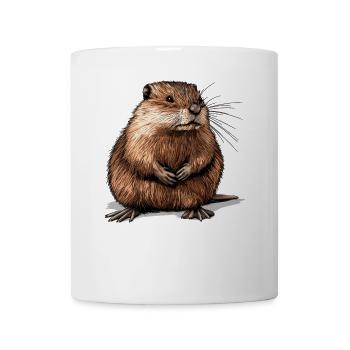 Rat musqué - Mug blanc - blanc - Devant