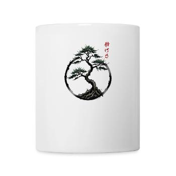 Bonsai Gelassenheit Kreis - Tasse - Weiß - Vorne