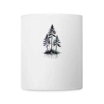 Aquarelle Pinède - Mug blanc - blanc - Devant