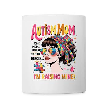 MÈRE AUTISTE - Mug blanc - blanc - Devant