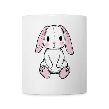 Cute Plush Bunny: Cute Design for Fans - Mug - white - Front