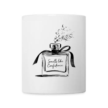 Smells Like Confidence Illustration De Flacon De Parfum - Mug blanc - blanc - Devant