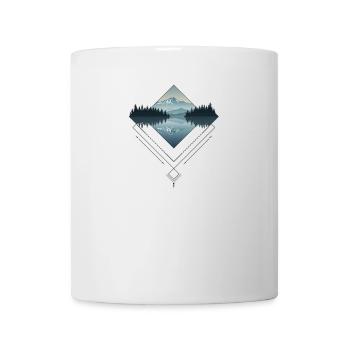 Mountain Lake Diamond Geometry - Mug - white - Front