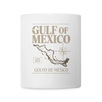 Vintage Gulf of Mexico Retro Golfo de México 1672 - Mug - white - Front
