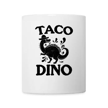Drôle de dinosaure Taco Dino - Mug blanc - blanc - Devant
