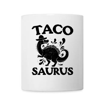 Drôle de dinosaure Taco Saurus Taco Dino - Mug blanc - blanc - Devant