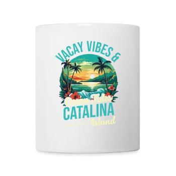 Vacay Vibes & Occänen -gezeiten Catalina Island - Tasse - Weiß - Vorne