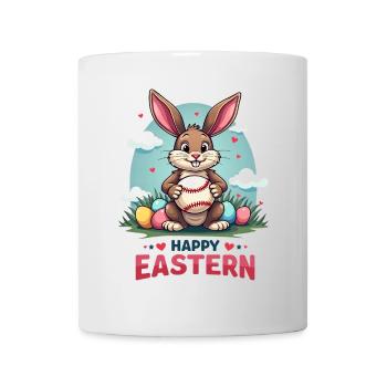 Baseball Happy Eastern Osterhase Sport - Tasse - Weiß - Vorne