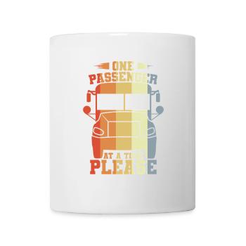 One passenger at a time, please - Mug - white - Front