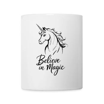 Croyance en la magie Licorne Illustration - Mug blanc - blanc - Devant