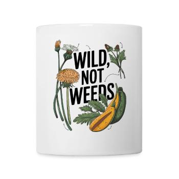Wild not weeds - von der Natur inspirierte Kunst der Nahrungssuche - Tasse - Weiß - Vorne