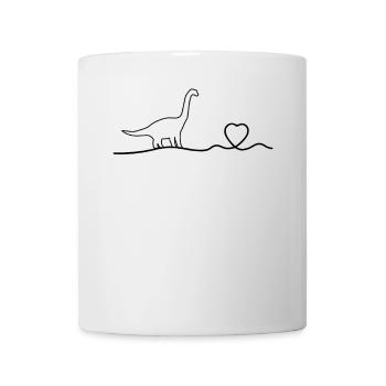 Dinosaur Brachiosaurus Dinosaur Heartbeat Dino - Mug - white - Front
