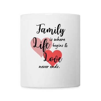 Family Saying Love Design - Mug - white - Front