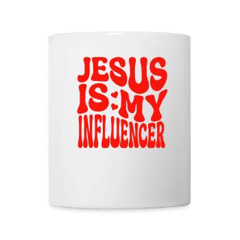 Jesus Ist mein Influencer - Christlicher Glaube - Tasse - Weiß - Vorne