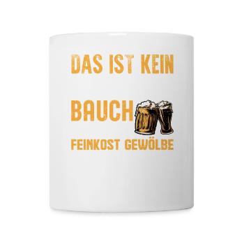 Feinkostgewölbe – Lustiges Shirt für Bauchliebhabe - Tasse - Weiß - Vorne