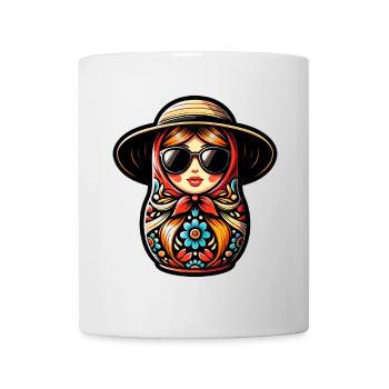 Fille russe ! Matriochka Russe pour Russes - Mug blanc - blanc - Devant