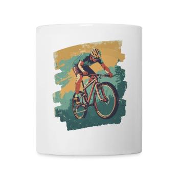 Vététistes Descente Montagne Cyclisme - Mug blanc - blanc - Devant