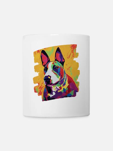 Bullterrier Kampfhund - Tasse - Weiß