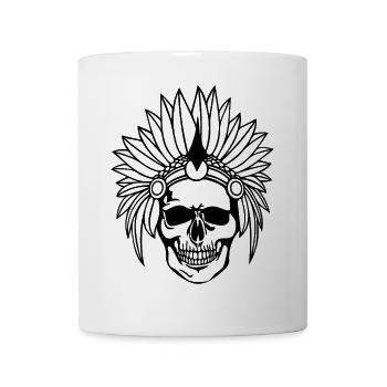 Skull Indian Jewelry - Mug - white - Front