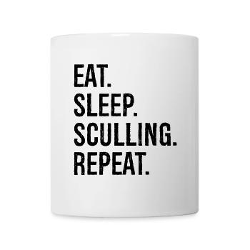 Eat Sleep Sculling Repeat - Mug - white - Front