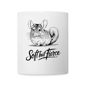 Sanft Aber Wild Chinchilla Illustration - Tasse - Weiß - Vorne