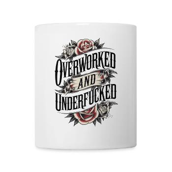 Tattoo-Stil überarbeitetes und unterficktes Design - Tasse - Weiß - Vorne