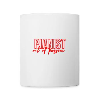 Pianist With Passion - Playing the Piano - Mug - white - Front
