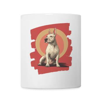 Bullterrier Kampfhund Hunderasse - Tasse - Weiß - Vorne